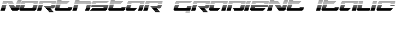 Northstar Gradient Italic Font