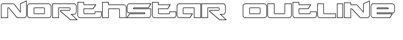 Northstar Outline Font
