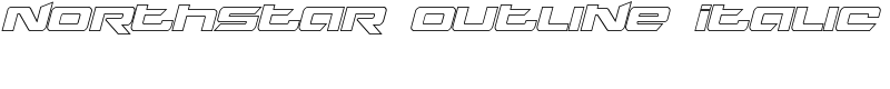 Northstar Outline Italic Font