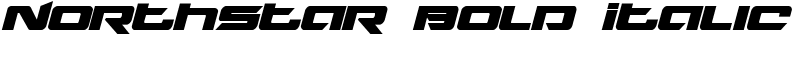 Northstar Bold Italic Font