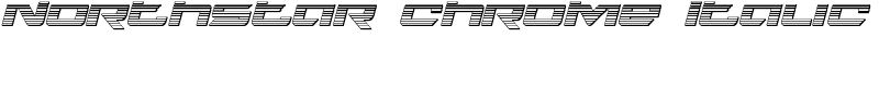 Northstar Chrome Italic Font