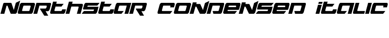 Northstar Condensed Italic Font