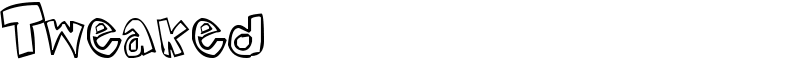 Tweaked Font