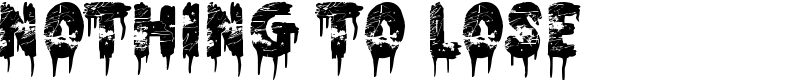 Nothing To Lose Font