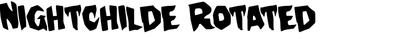 Nightchilde Rotated Font