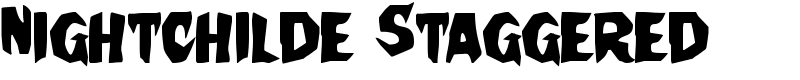 Nightchilde Staggered Font