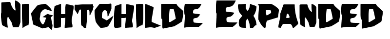 Nightchilde Expanded Font