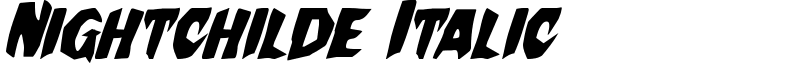 Nightchilde Italic Font