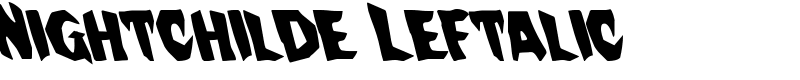 Nightchilde Leftalic Font