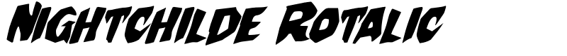 Nightchilde Rotalic Font