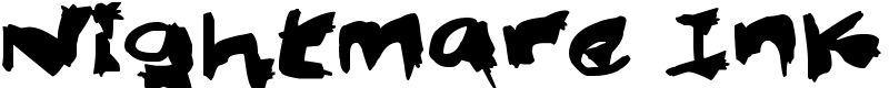 Nightmare Ink Font
