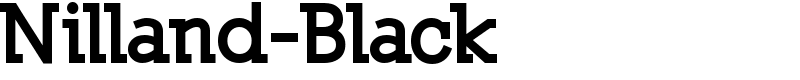 Nilland-Black Font
