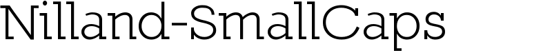 Nilland-SmallCaps Font