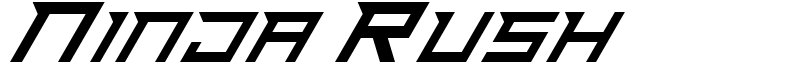 Ninja Rush Font