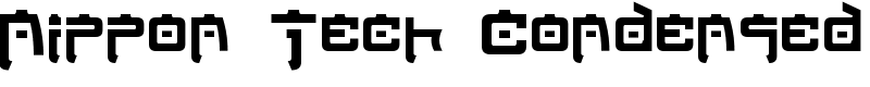 Nippon Tech Condensed Font