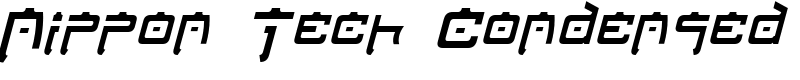 Nippon Tech Condensed Font
