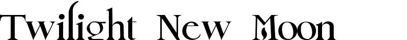 Twilight New Moon Font