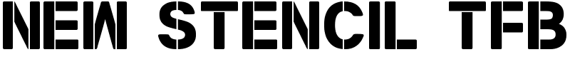 New Stencil tfb Font
