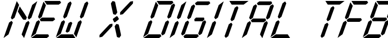 New X Digital tfb Font
