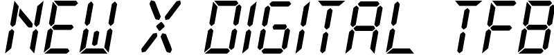 New X Digital tfb Font