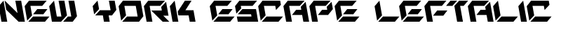 New York Escape Leftalic Font