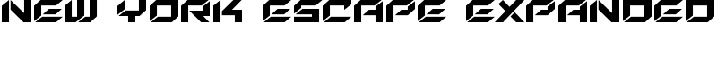 New York Escape Expanded Font
