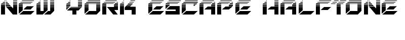 New York Escape Halftone Font