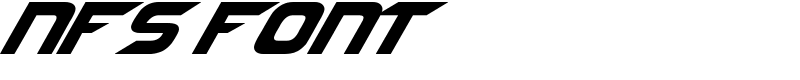 NFS font Font