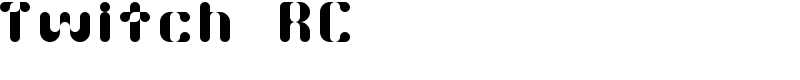 Twitch RC Font