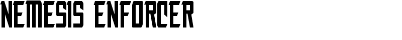 Nemesis Enforcer Font