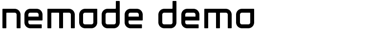 nemode demo Font