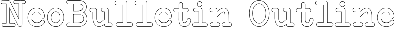 NeoBulletin Outline Font