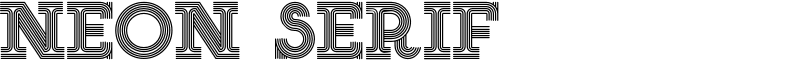 NEON SERIF Font