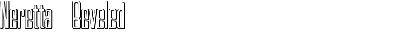 Neretta Beveled Font