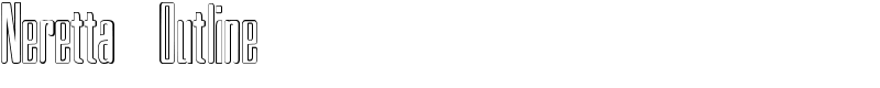 Neretta Outline Font