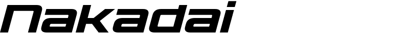 Nakadai Font