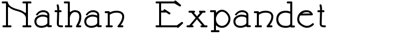 Nathan Expandet Font