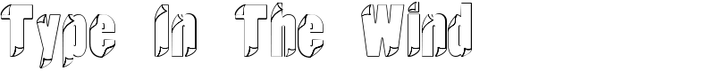 Type In The Wind Font