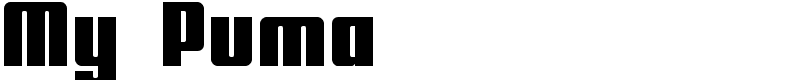 My Puma Font