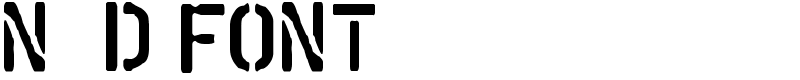 N&D font Font