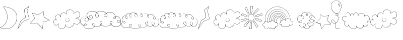 MTF Sweet Sky Dings Font