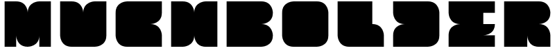MuchBolder Font