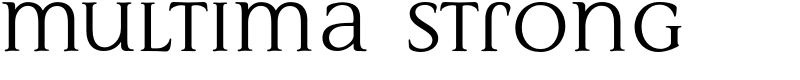 Multima Strong Font
