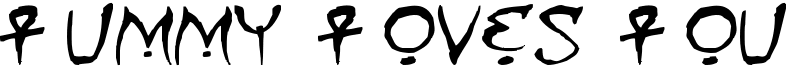 Mummy Loves You Font