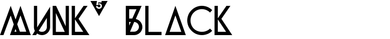Munk5 Black Font