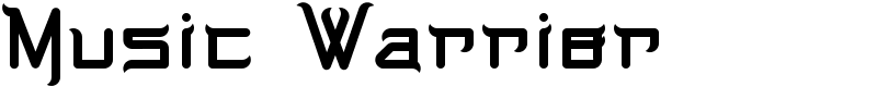 Music Warrior Font