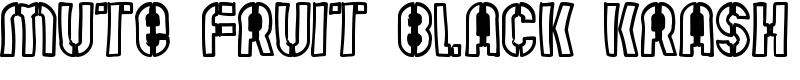 Mute Fruit Black Krash Font