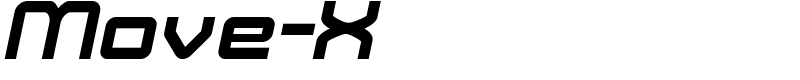 Move-X Font