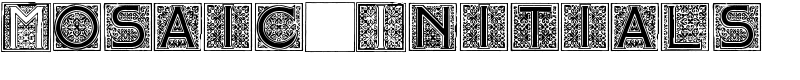 Mosaic_Initials Font