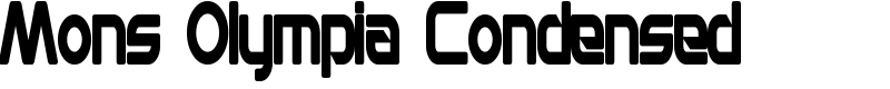 Mons Olympia Condensed Font